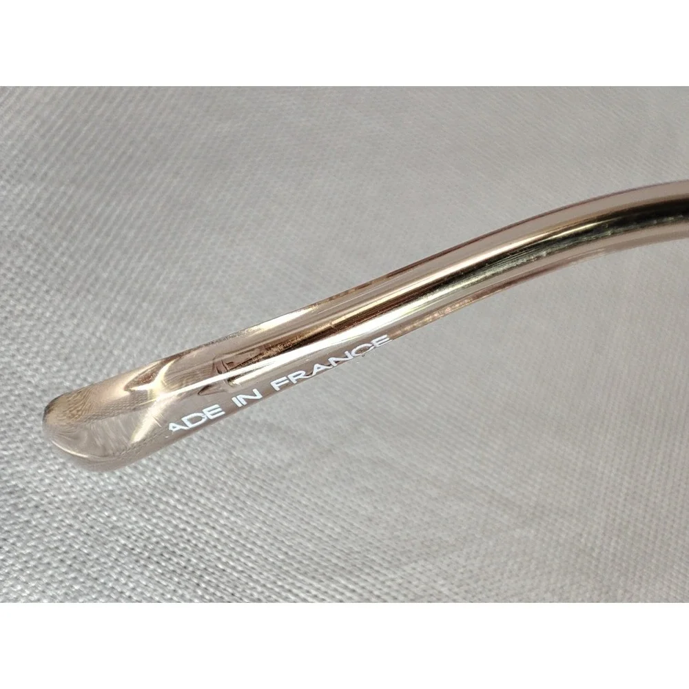 Morel France 20115K Champagne Gold Cat‎ Eye Eyeglasses Frames 53-19-145